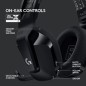 Logitech G G733 LIGHTSPEED Wireless RGB Gaming Headset Trådløs Høretelefoner Sort Logitech G G733 LIGHTSPEED Wireless RGB Gaming Headset Trådløs Høretelefoner Sort